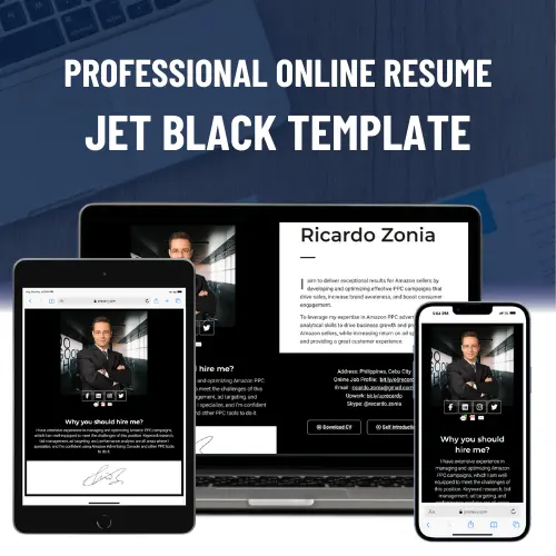 Jet Black Template