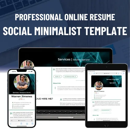 Social Minimalist Template