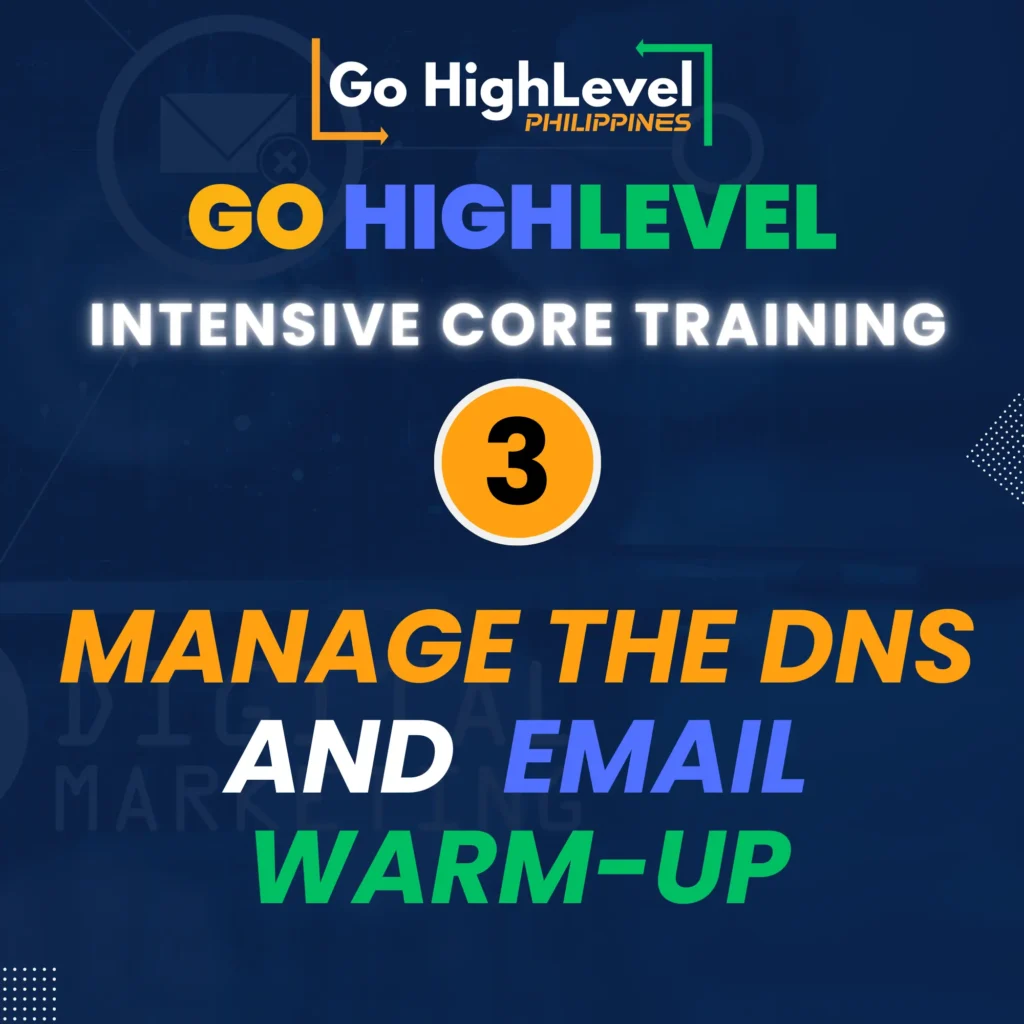 Manage the DNS and email warm-up